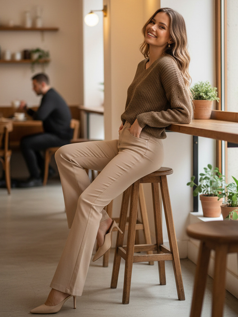 Damen-Pullover MONAVIA beige Dstreet MY2405