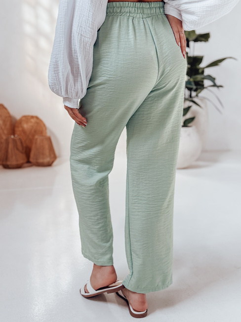 Damen Stoffhose mit weitem Bein LINESSA grün Dstreet UY2644