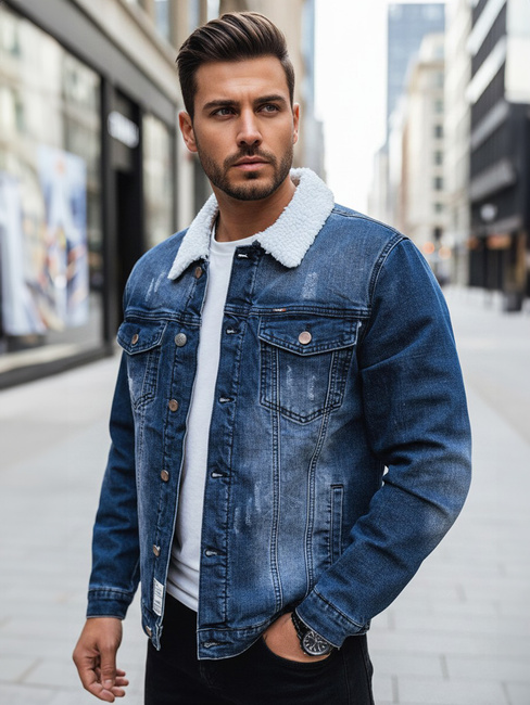 Isolierte Herren-Jeansjacke blau Dstreet TX4727z