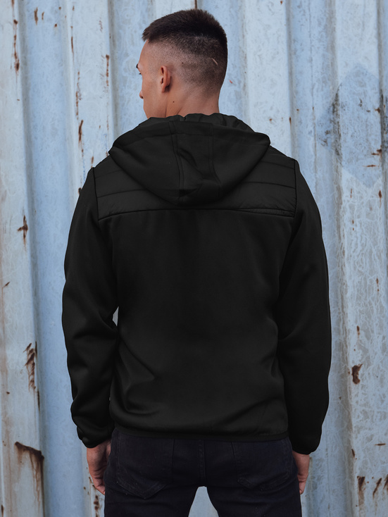 Herren Übergangs-Steppjacke mit Kapuze schwarz Dstreet TX4860