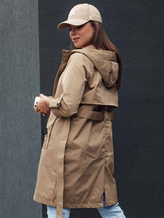 MODERNS Damen Parka Jacke dunkelbeige Dstreet TY4389