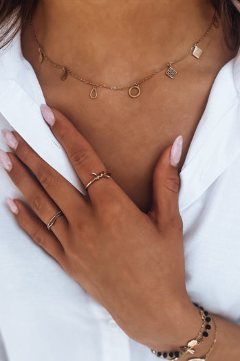 Damen Halskette PUNTA Farbe Gold DSTREET IY0075