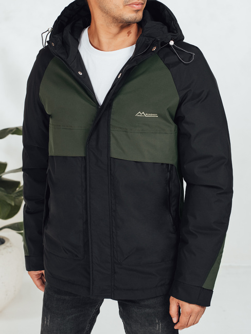 Herren Winterjacke mit Kapuze grün Dstreet TX5040