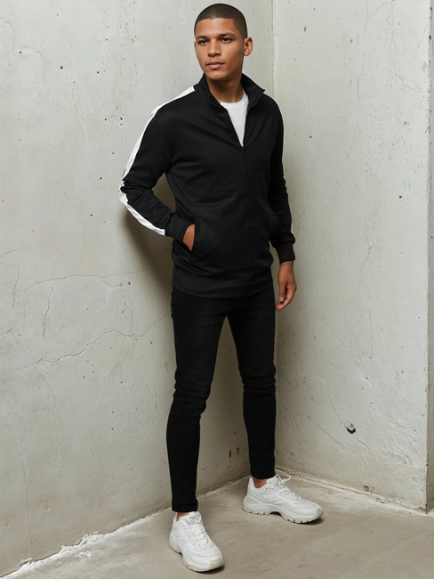 Herren Sweatshirt mit Reißverschluss Farbe Schwarz DSTREET BX5562