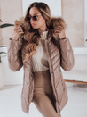Damen Winterjacke SOLARIS Farbe Cappuccino DSTREET TY4010