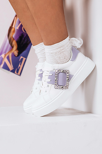 Damen BRACE Turnschuhe lila Dstreet ZY0287