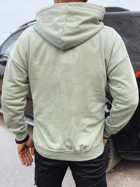 Herren Sweatshirt mit Aufdruck Farbe Olivegrün DSTREET BX5678