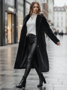 Damen Wintermantel Teddyfell lang schwarz Dstreet NY0760z