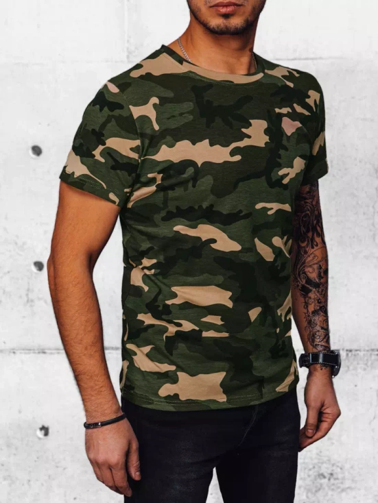 Herren T-shirt Camo Farbe Khaki DSTREET RX5034