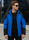 Herren Winterjacke mit Kapuze blau Dstreet TX5122