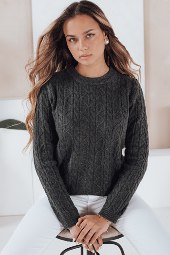 BRAVINA Damen Pullover dunkelgrau Dstreet MY2526