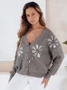 Damen Strickjacke KERINDA grau Dstreet MY2503