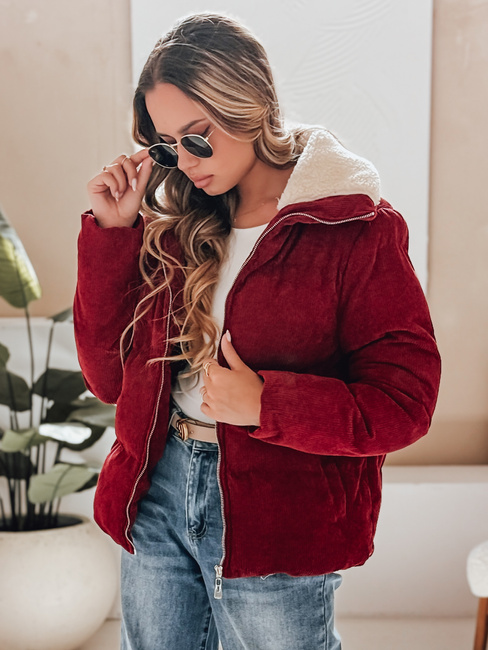 Damen Cordjacke TRENDYGLAM burgundy Dstreet TY4942