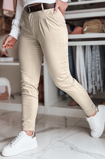 Damen Chinohose mit Gürtel MODELA cappuccino Dstreet UY2566