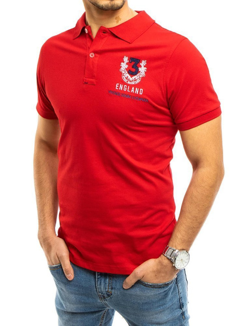 Herren Poloshirt Rot Dstreet PX0357