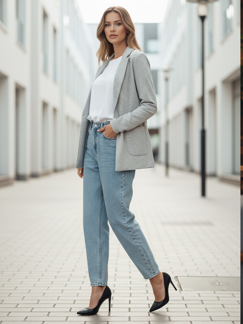 Damen CLASSVENT Jacke hellgrau Dstreet PY0108