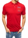 Herren Poloshirt mit Stickerei Rot Dstreet PX0432