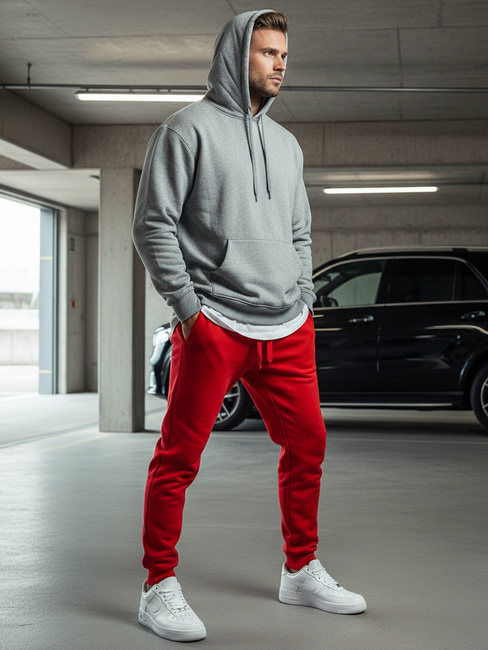 Herren Sporthose rot Dstreet UX2711