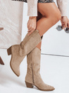 Damen Cowboystiefel beige Dstreet ZY1091