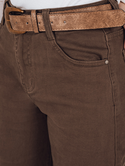 Damen Jeans mit weitem Bein braun Dstreet UY2845