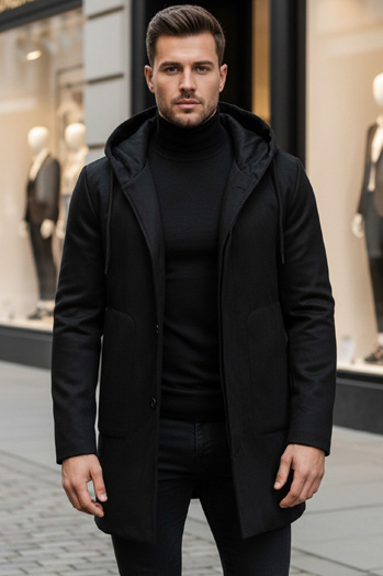 Herren Wintermantel Farbe Schwarz DSTREET CX0444