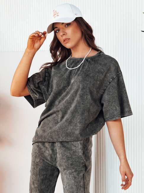 Damen Basic T-shirt DREY Farbe Grau DSTREET RY2482