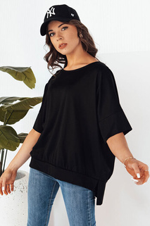 Damen Bluse mit kurze Ärmeln JOILL Farbe Schwarz DSTREET RY2473