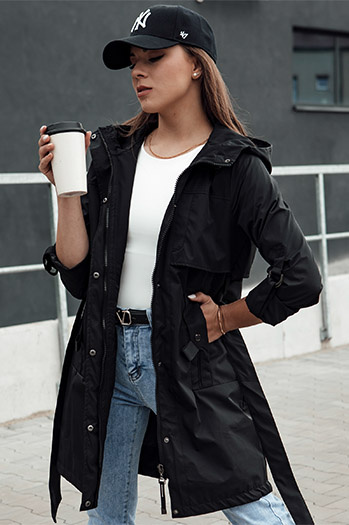 MODERNS Damen Parka Jacke schwarz Dstreet TY4390