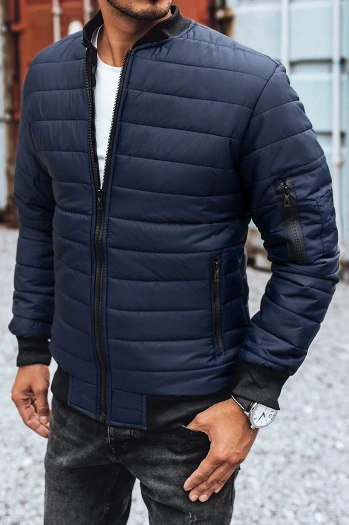 Herren Gesteppte Bomberjacke Dunkelblau Dstreet TX2205z