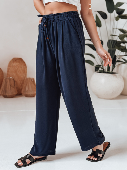 Damen Freizeithose mit weitem Bein LOVETRIP navy blau Dstreet UY2636