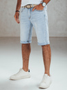 Blaue Denim-Shorts für Männer mit Gürtel Dstreet SX2559