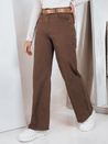 Damen Jeans mit weitem Bein braun Dstreet UY2845