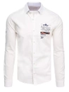 Herren Langarm Hemd Farbe Ecru DSTREET DX2276