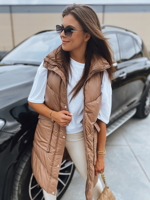 Damen Steppweste MARIEL Camel Dstreet TY3016