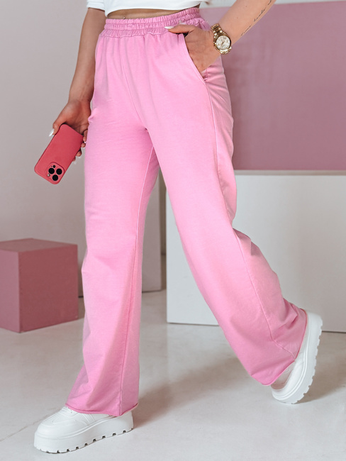 Damen Jogginghose mit weitem Bein DRESLINA rosa Dstreet UY2691