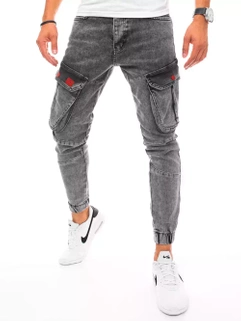 Herren Jeans Joggerhose Hellgrau Dstreet UX3255_2