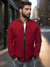 Herren Gesteppte Bomberjacke Weinrot Dstreet TX2209