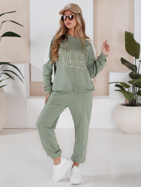 Damen Trainingsanzug Set BULLS hellgrün Dstreet AY0899