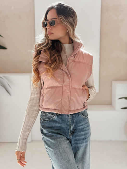 Gesteppte rosa Weste für Frauen Dstreet TY5199