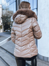 Damen Steppwinterjacke mit Kapuze MIRIAL dunkelbeige Dstreet TY3771