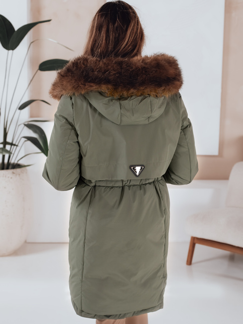 Damen Winter Parka Jacke mit Kapuze grün Dstreet TY5081