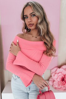 Damen Pullover in Einheitsgröße mit offenen Schultern SHOWIT rosa Dstreet MY2429