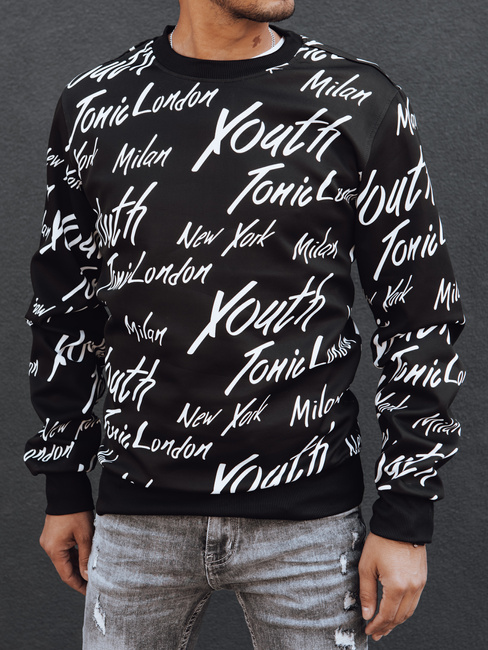 Herren Sweatshirt ohne Kapuze schwarz Dstreet BX5779