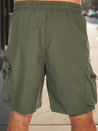 Herren Stoff Kampfshorts grün Dstreet SX2510