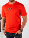 Herren T-shirt mit Aufdruck Farbe Orange DSTREET RX5423