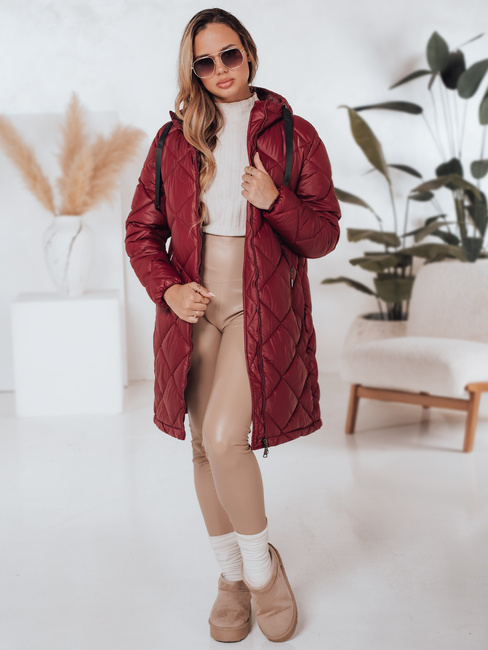 Damen Winterjacke SNOWVIBE kastanienbraun gesteppt Dstreet TY4996