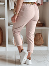 Damen Freizeithose mit Gürtel MADELINA rosa Dstreet UY2627