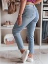 Damen Denim Slim Fit Hose mit Blumen ARTJEANS blau Dstreet UY2446