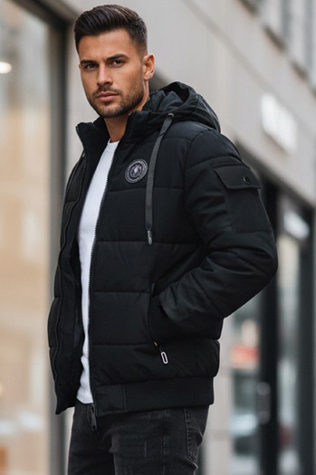 Herren Steppjacke Farbe Schwarz DSTREET TX4638z