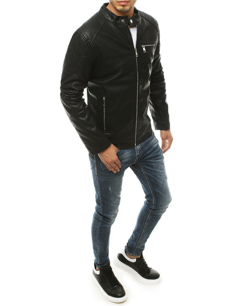Herren Lederjacke schwarz Dstreet TX3463